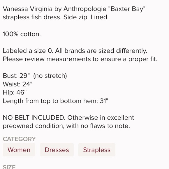 Anthropologie Vanessa Virginia Fish Dress - Picture 5 of 5